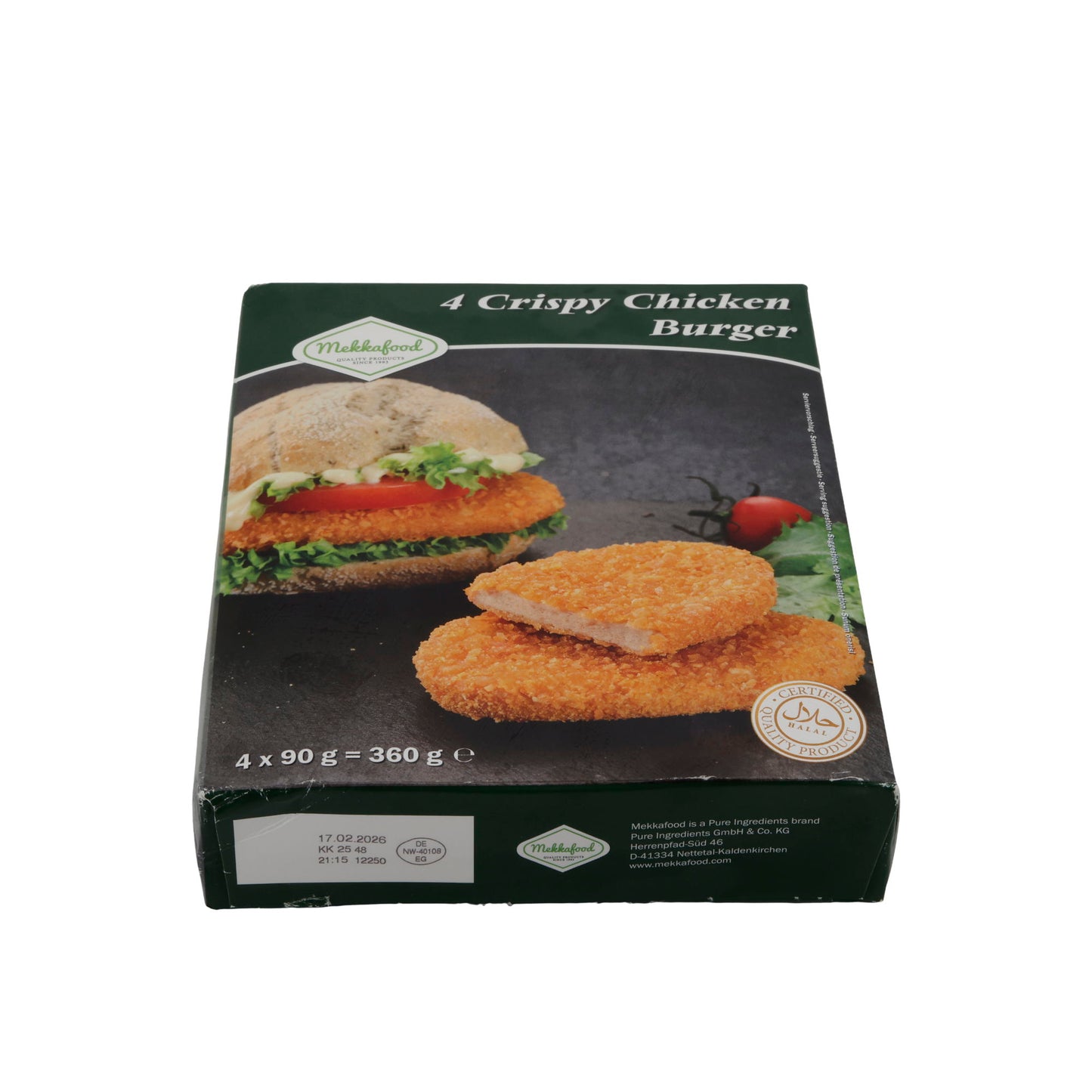 Burger Mekkafood | Crispy Chicken Burger | Hähnchenburger | 360 g