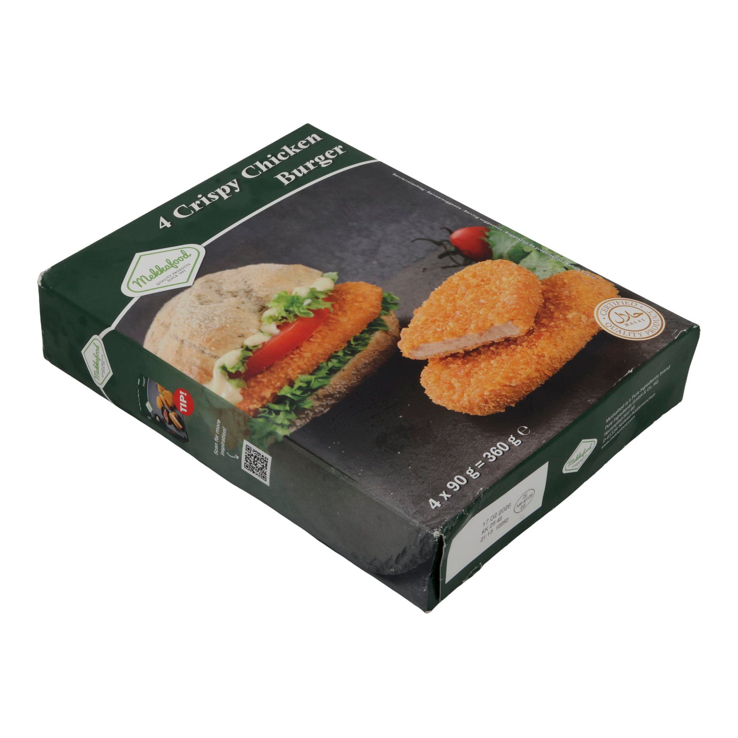 Burger Mekkafood | Crispy Chicken Burger | Hähnchenburger | 360 g