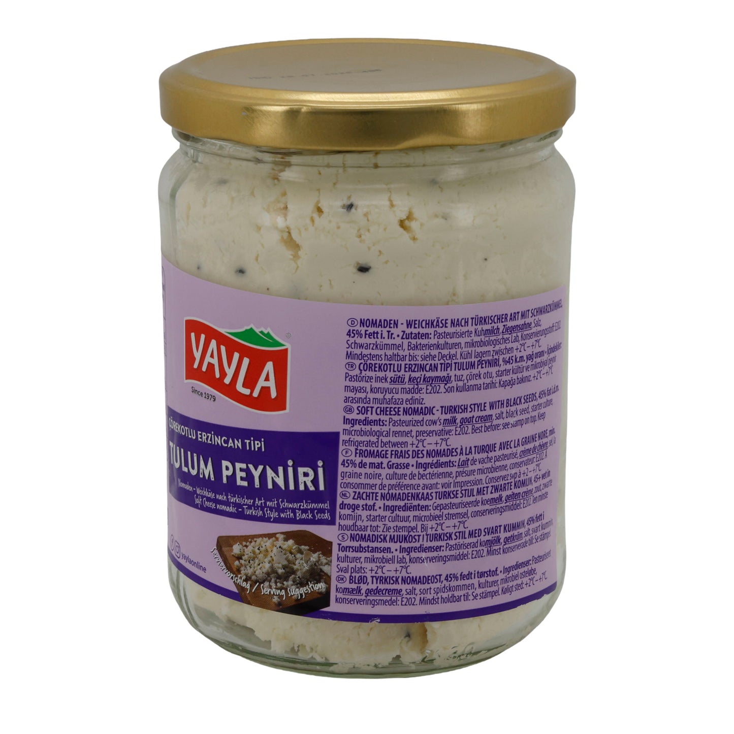 Käse Yayla Tulum Peyniri con cumino nero | Turco | Formaggio morbido | 500 g
