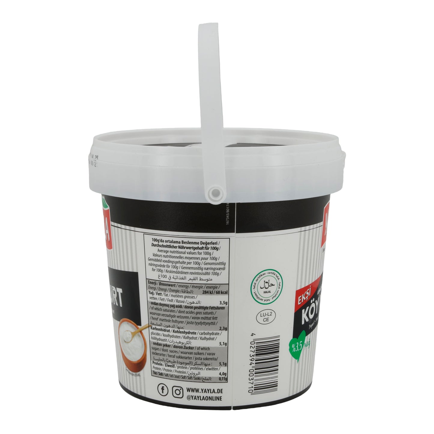Dorfjoghurt Yayla Köy Yoğurdu | Joghurt | Traditioneller Dorfjoghurt mit 3,5 % Fett | 1 kg