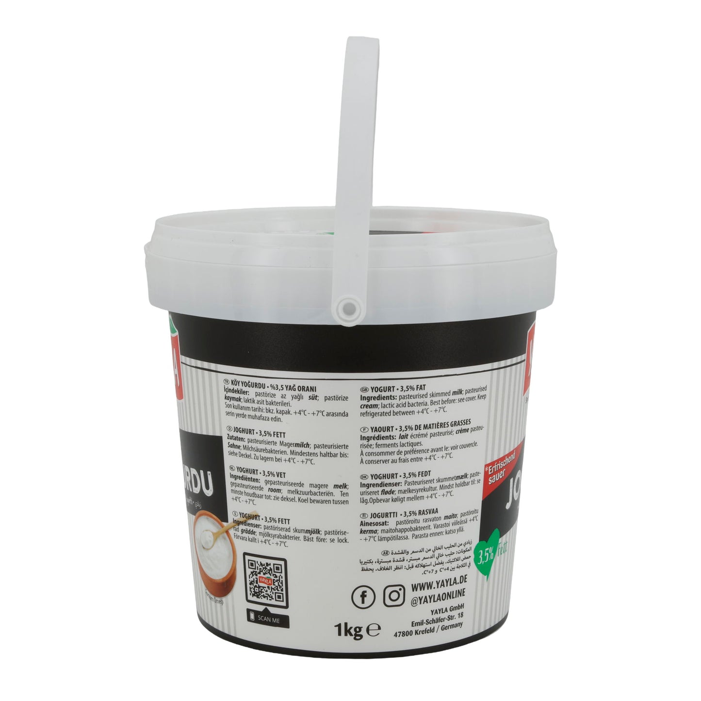 Dorfjoghurt Yayla Köy Yoğurdu | Joghurt | Traditioneller Dorfjoghurt mit 3,5 % Fett | 1 kg
