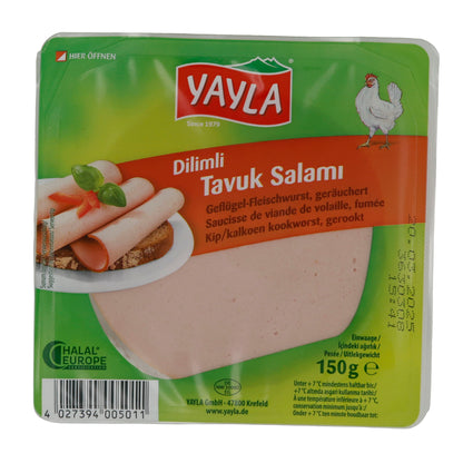 Salami Yayla | Salame di Pollo | Affumicato, Pollame, Halal | 150 g