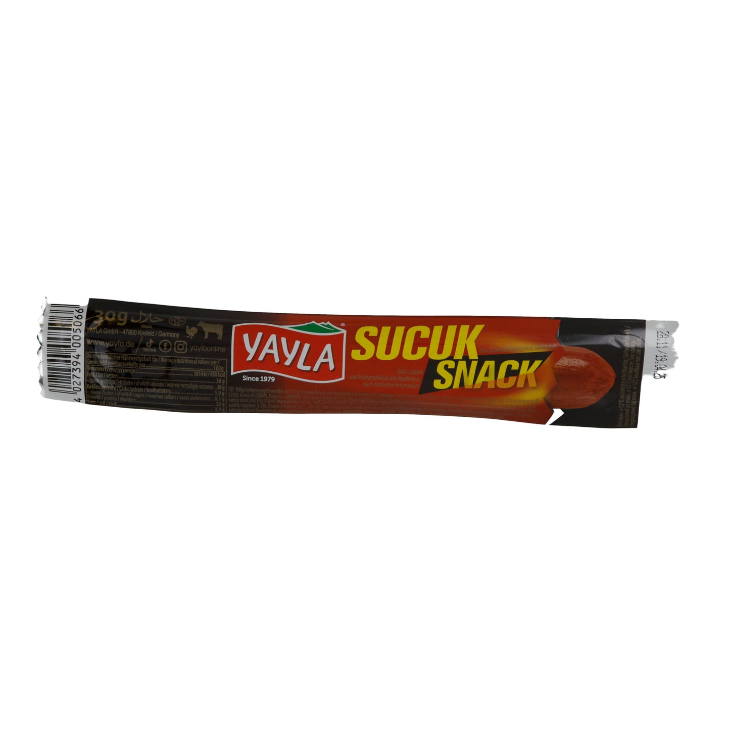 Knoblauchwurst Yayla | Sucuk Snack | Würzig, türkisch, unterwegs | 30 g