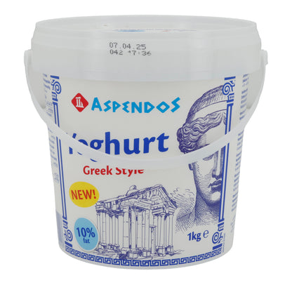 Yogurt Aspendos | Yogurt | Alla greca, cremoso con il 10% di grassi | 1 kg