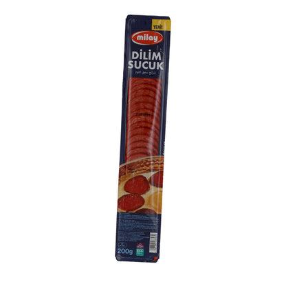 Salami Milay | Dilim Sucuk | Halal, Salami de bœuf, prétranché | 200 g