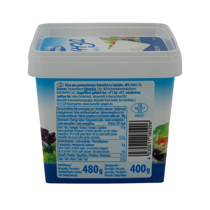 Weißkäse Milochka Brynza Käse | Weißkäse in Salzlake | Traditionell | 400 g