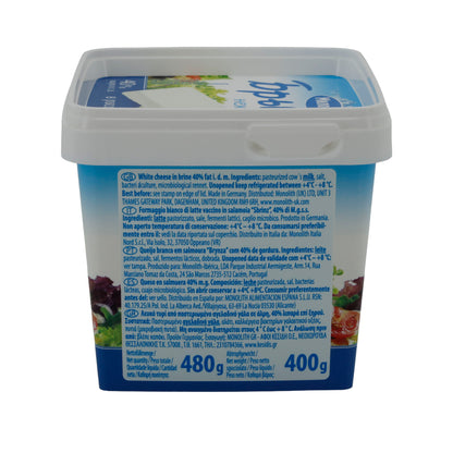 Weißkäse Milochka Brynza Käse | Weißkäse in Salzlake | Traditionell | 400 g