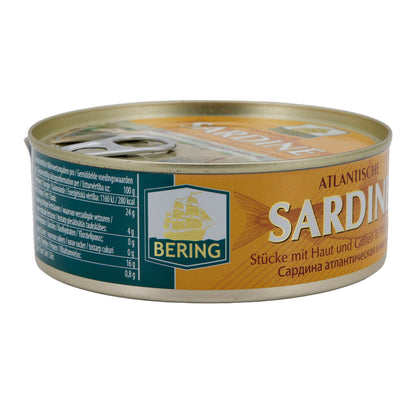 Bering Atlantic Sardines in Vegetable Oil 240 g – Tender & Aromatic