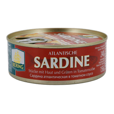 Sardinen Bering | Atlantisch, in Tomatensoße | Würzig & herzhaft | 240 g BERING
