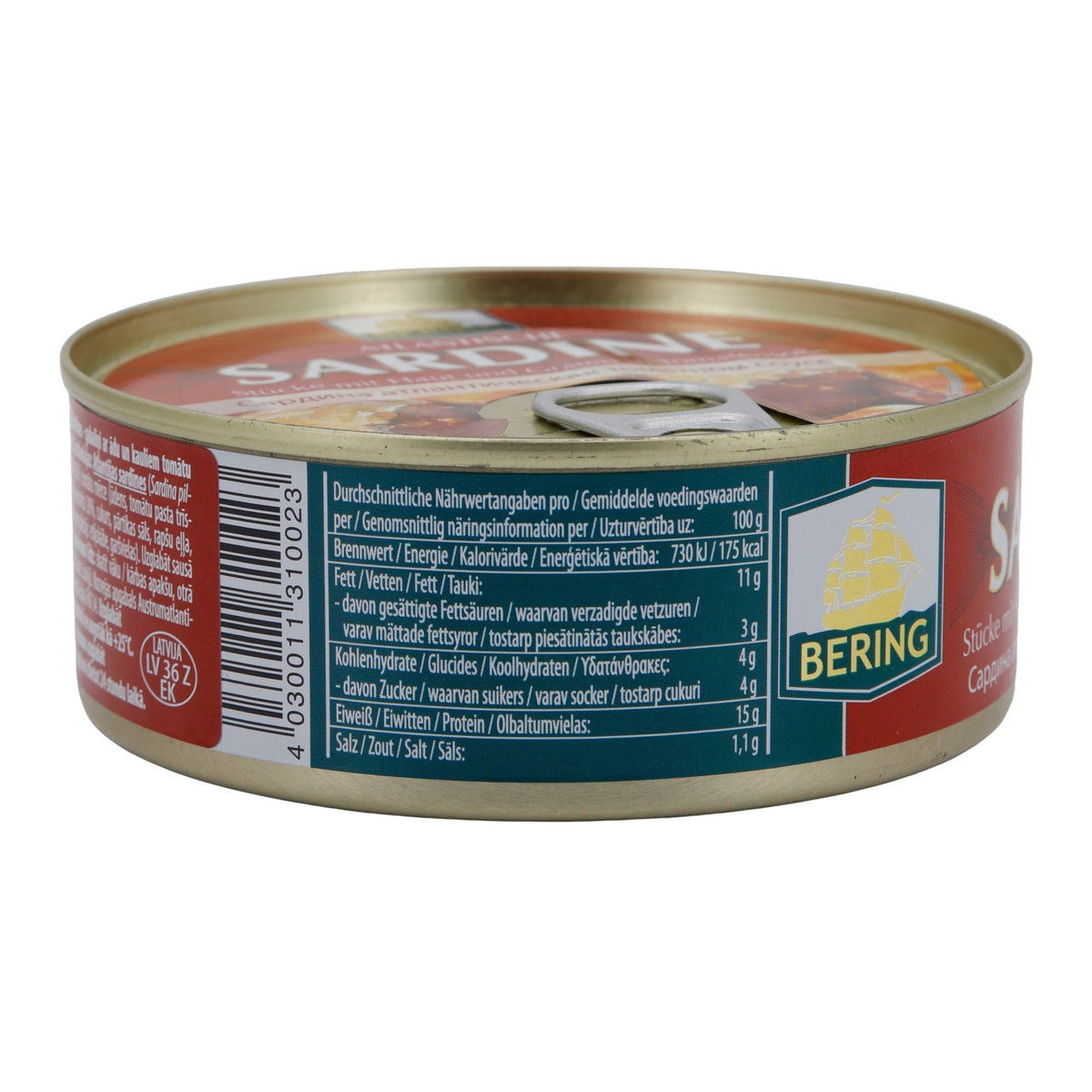 Sardinen Bering | Atlantisch, in Tomatensoße | Würzig & herzhaft | 240 g BERING