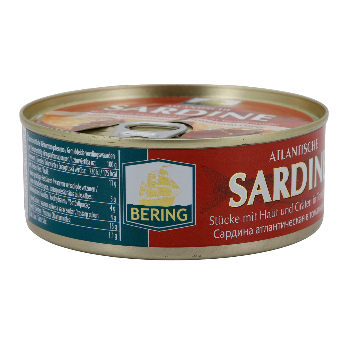 Sardinen Bering | Atlantisch, in Tomatensoße | Würzig & herzhaft | 240 g BERING