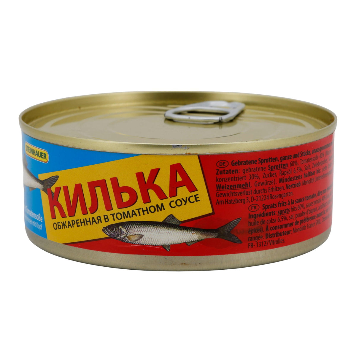 Gebratene Sprotten Steinhauer | In Tomatensoße | Fischgericht | 240 g