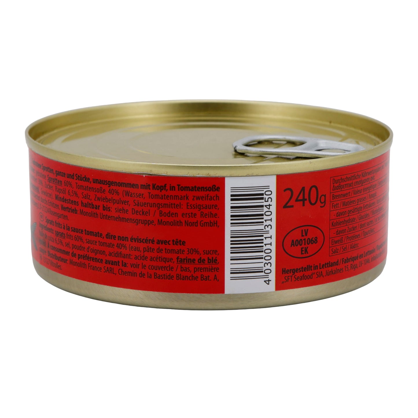 Gebratene Sprotten Steinhauer | In Tomatensoße | Fischgericht | 240 g