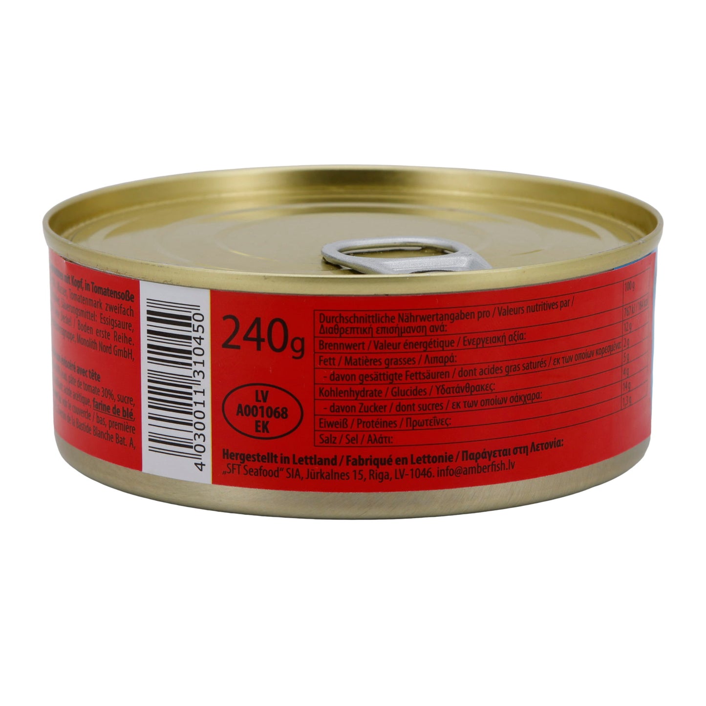 Gebratene Sprotten Steinhauer | In Tomatensoße | Fischgericht | 240 g