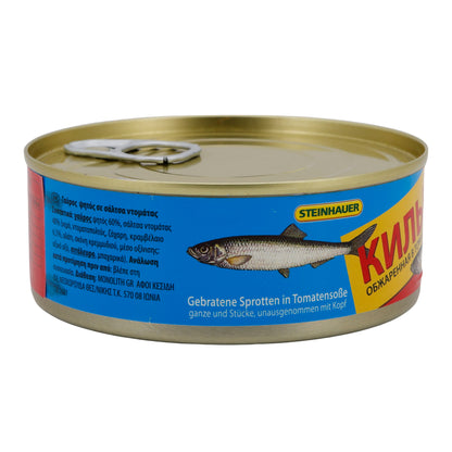 Gebakken sprot Steinhauer | In tomatensaus | Visgerecht | 240 g