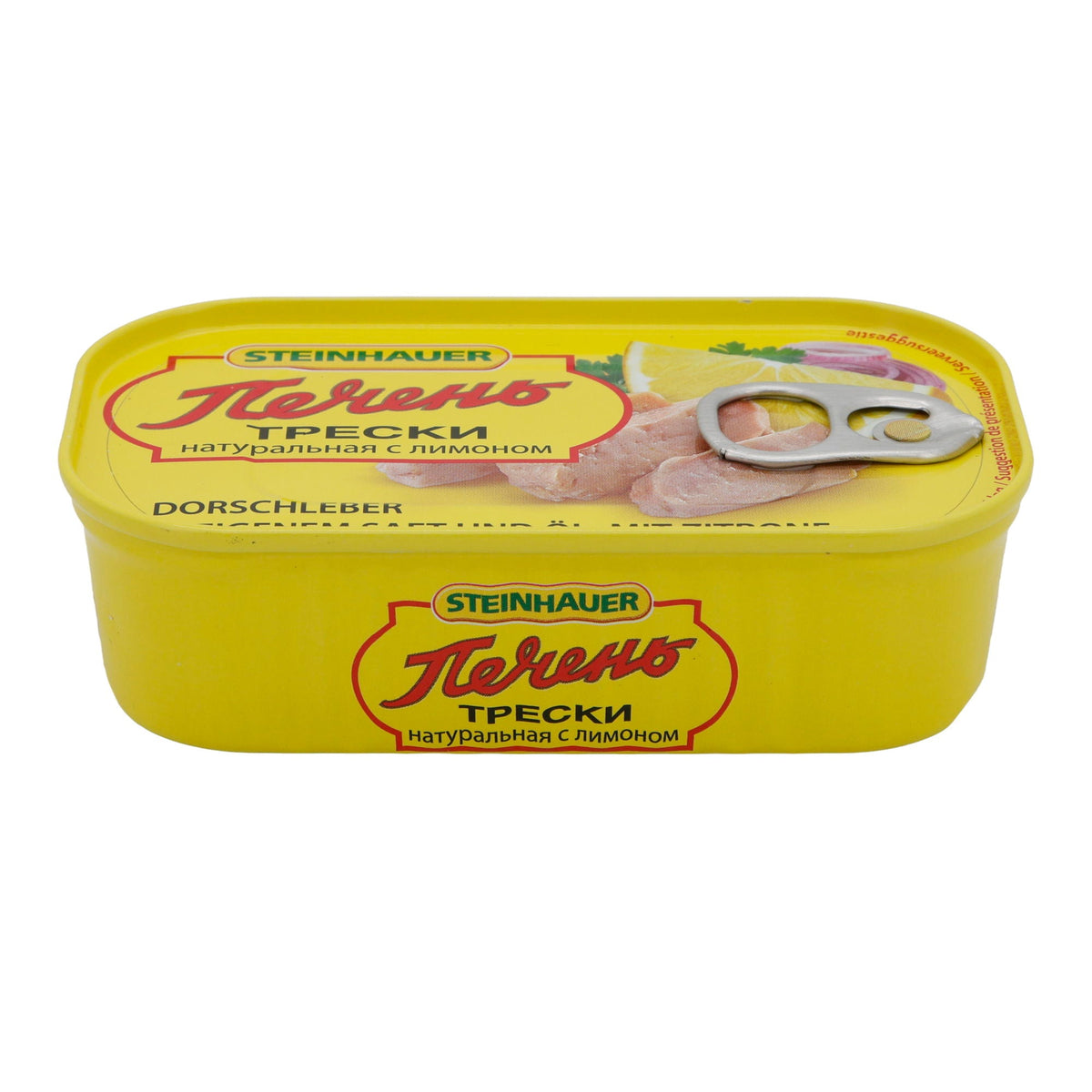 Dorschleber Steinhauer | Fisch | In eigenem Saft & Öl mit Zitrone | 120 g