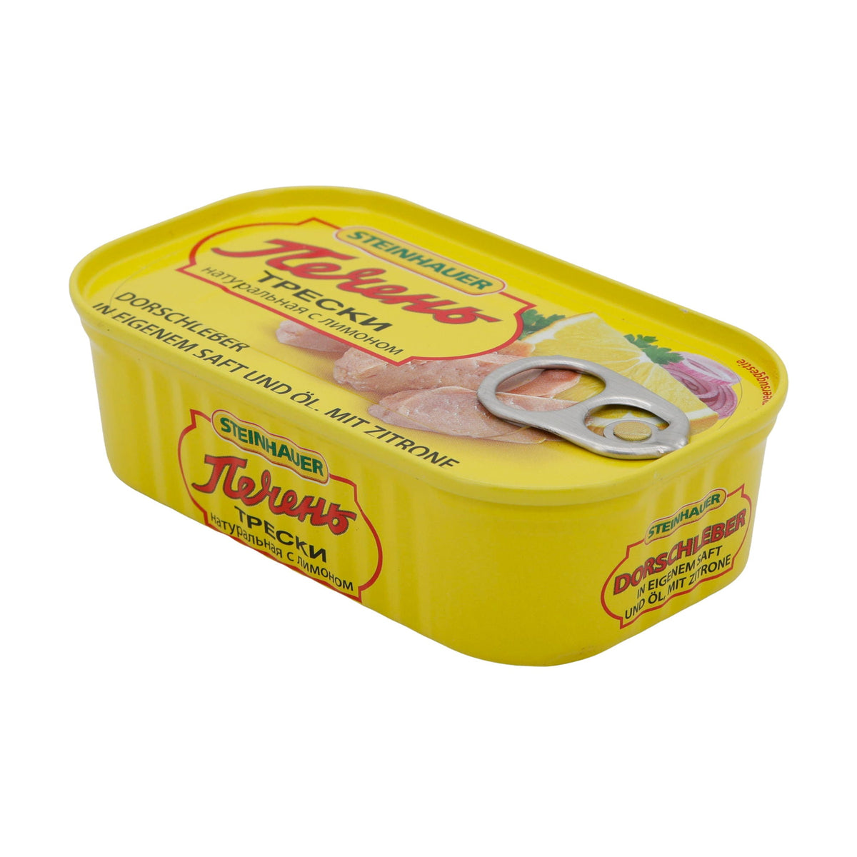 Dorschleber Steinhauer | Fisch | In eigenem Saft & Öl mit Zitrone | 120 g