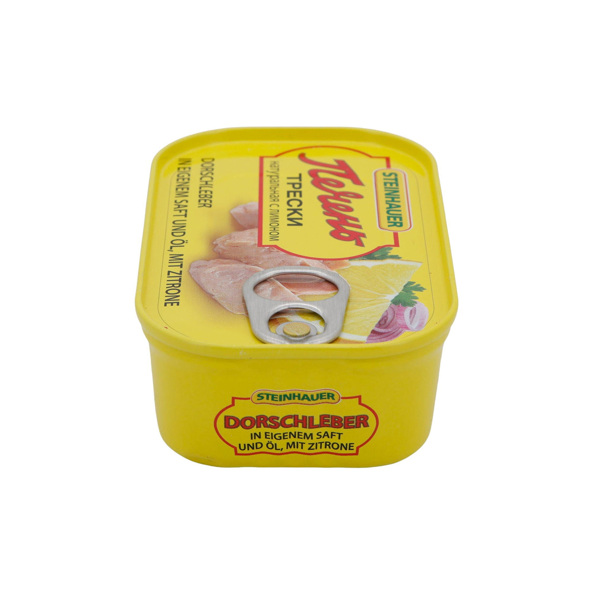 Dorschleber Steinhauer | Fisch | In eigenem Saft & Öl mit Zitrone | 120 g