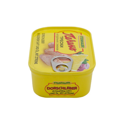 Dorschleber Steinhauer | Fisch | In eigenem Saft & Öl mit Zitrone | 120 g
