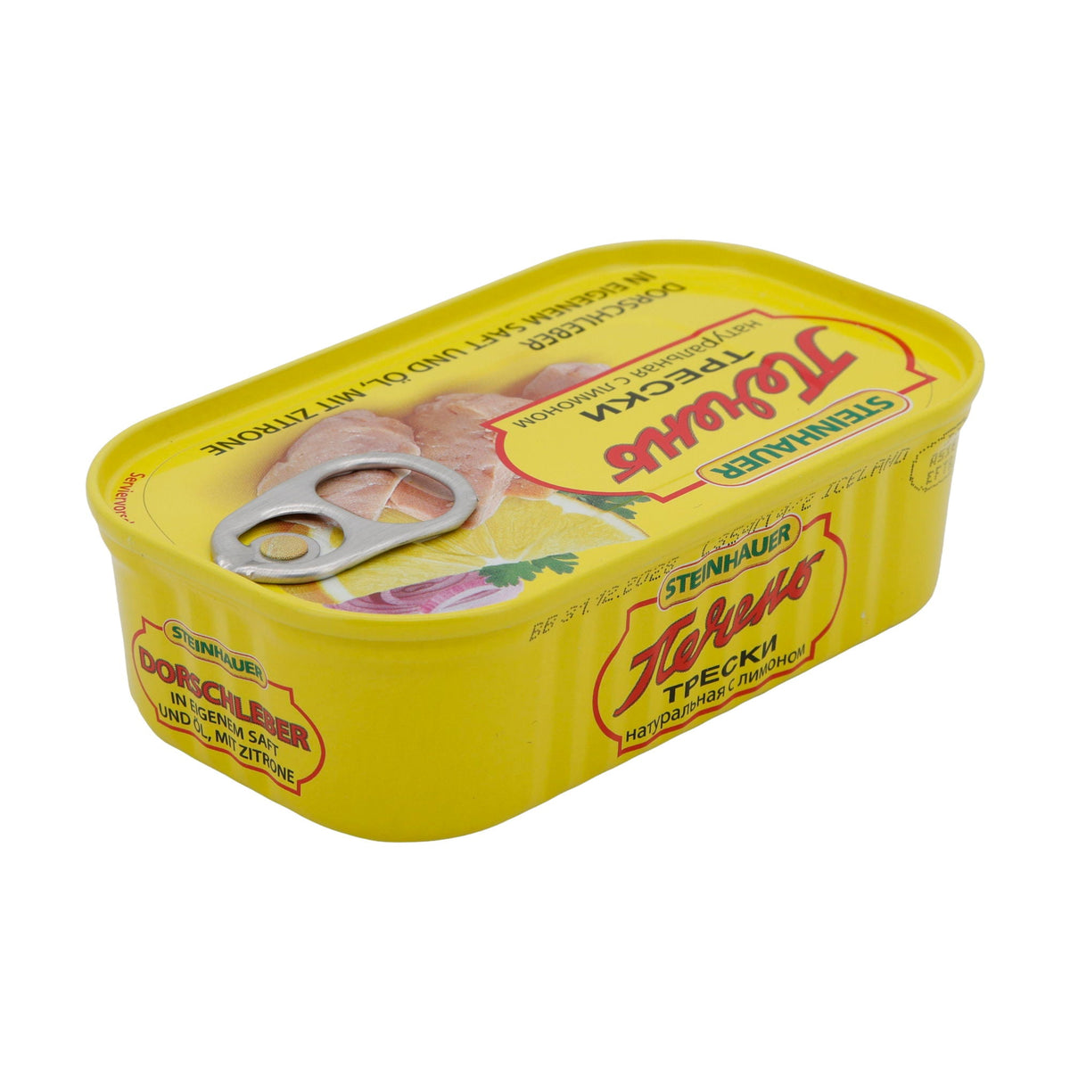 Dorschleber Steinhauer | Fisch | In eigenem Saft & Öl mit Zitrone | 120 g