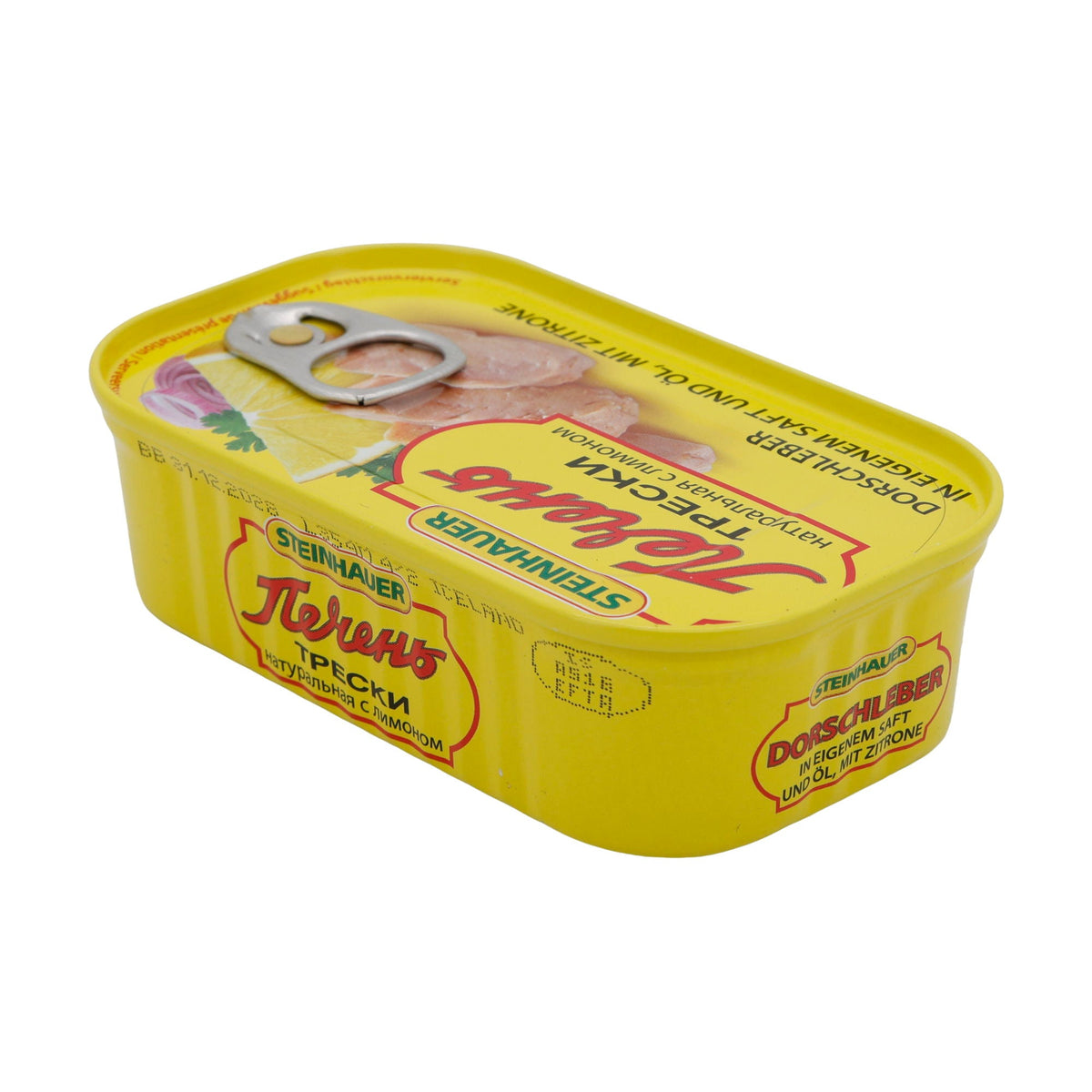 Dorschleber Steinhauer | Fisch | In eigenem Saft & Öl mit Zitrone | 120 g