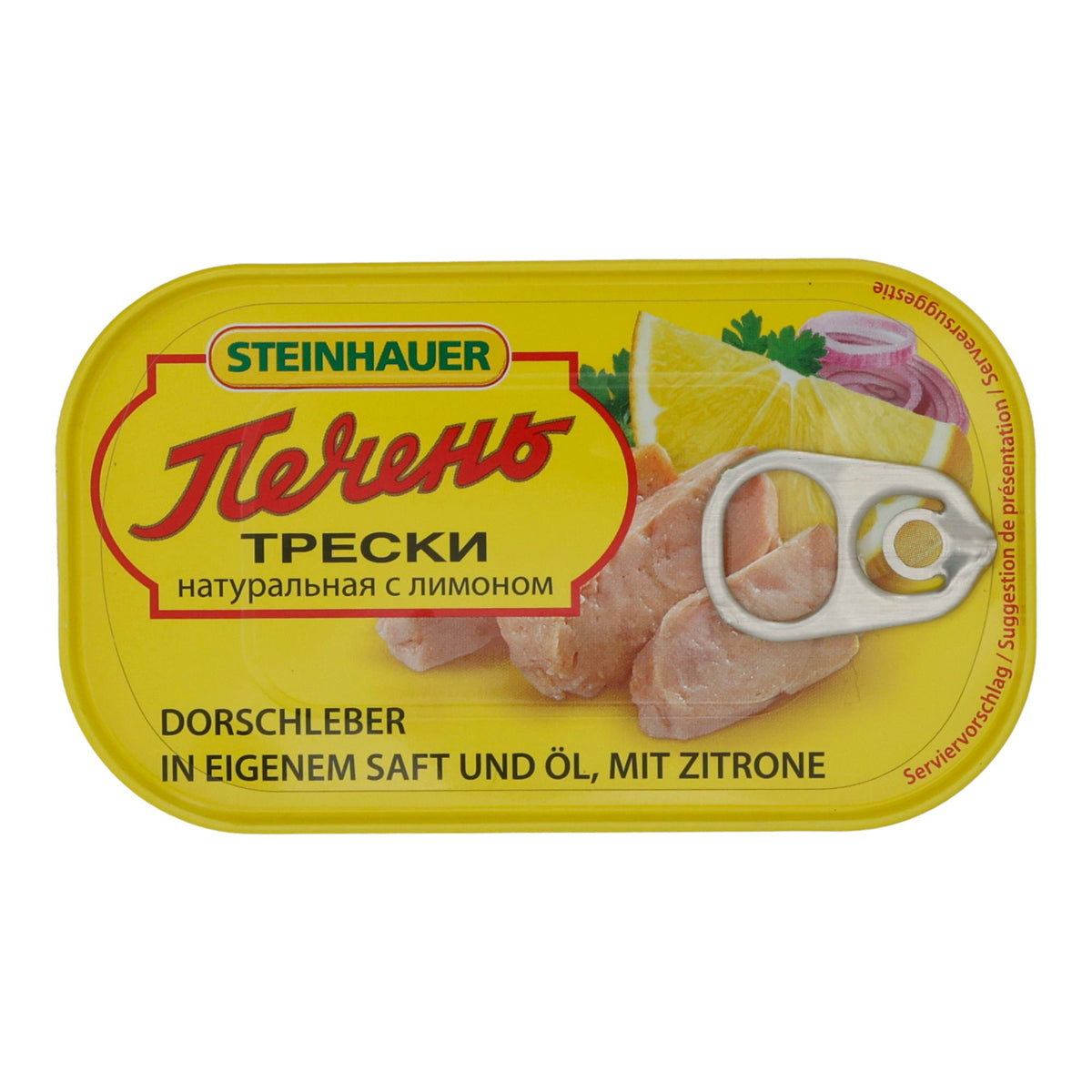Dorschleber Steinhauer | Fisch | In eigenem Saft & Öl mit Zitrone | 120 g