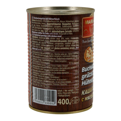 Boekweitgrut met kippenvlees merk nr.1 | kant-en-klaar gerecht | tafelklaar | 400 g blik