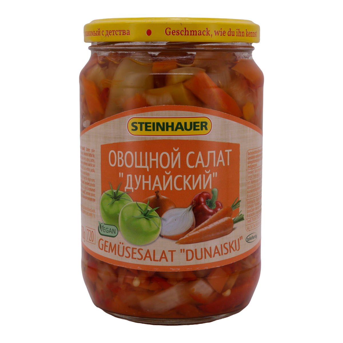 Gemüsesalat Steinhauer | „Dunaiskij“ Salat | Vegan, ausgewogene Würze | 720 g