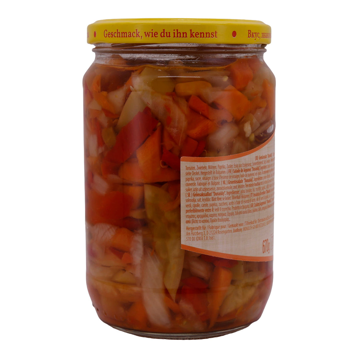 Gemüsesalat Steinhauer | „Dunaiskij“ Salat | Vegan, ausgewogene Würze | 720 g