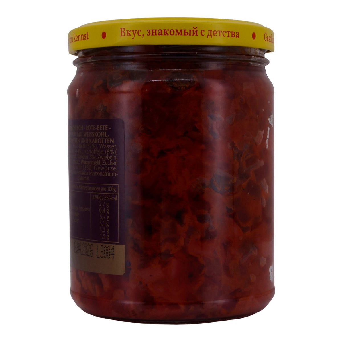 Borschtsch Steinhauer | Rote Beete Eintopf | Mit Weißkohl, Kartoffeln & Karotten, traditionell | 500 g STEINHAUER