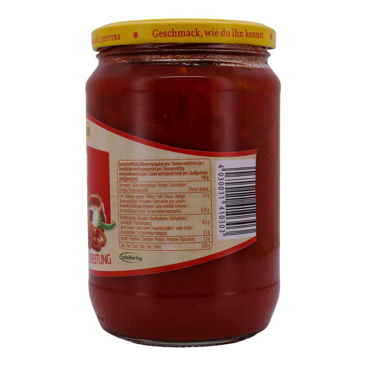 Paprikazubereitung Steinhauer | Letscho | Vegan, perfekt für Eintöpfe | 660 g STEINHAUER