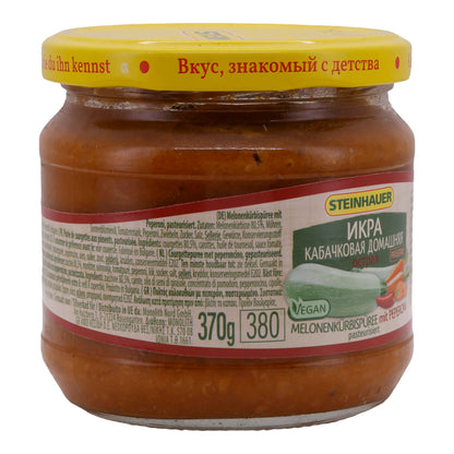 Melonenkürbispuree Steinhauer | Met Peperoni | Pittige veganistische specialiteit | 370 g