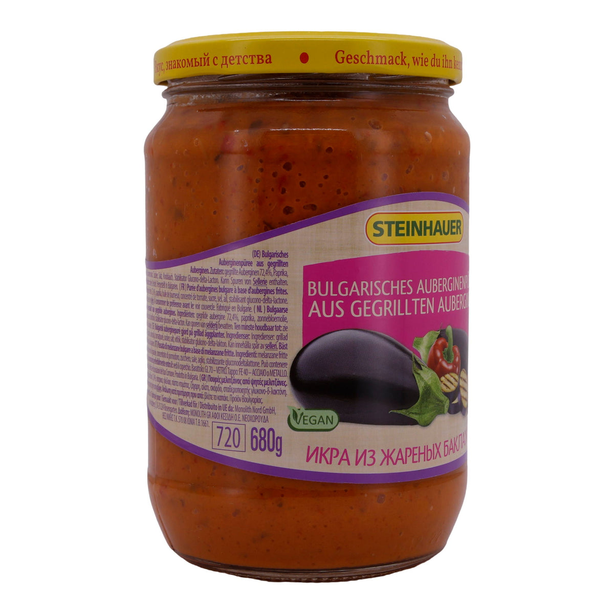 Auberginenpüree Steinhauer | Bulgarisch | Aus gegrillten Auberginen | 680g - Taste Your World