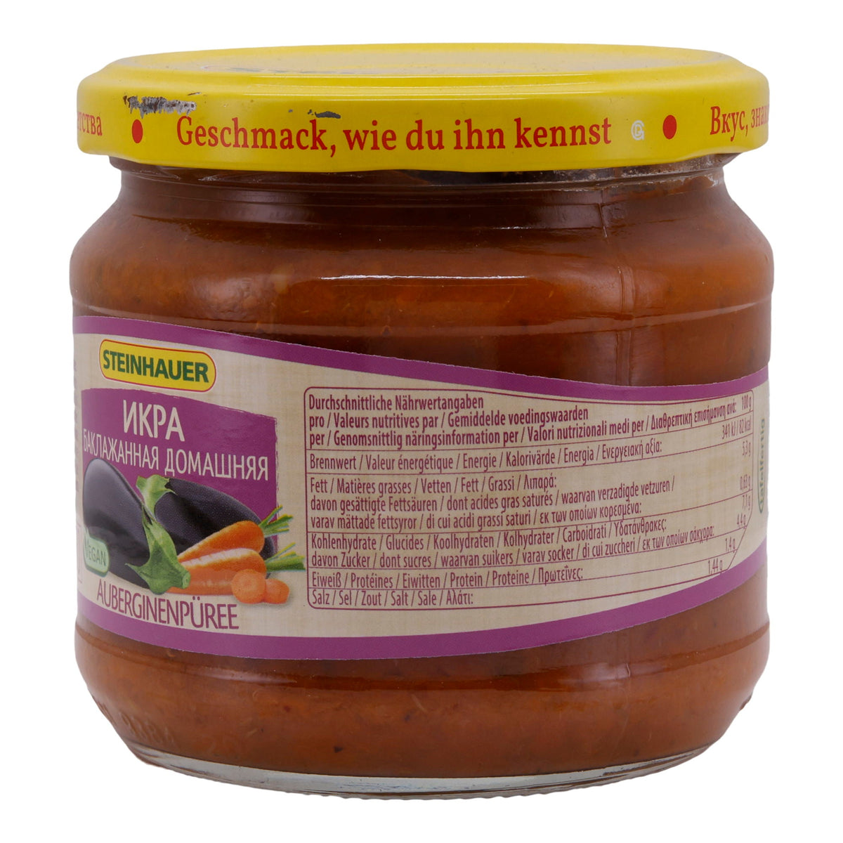 Auberginenpüree Steinhauer | Vegan | Hausgemacht | 370 g Glas