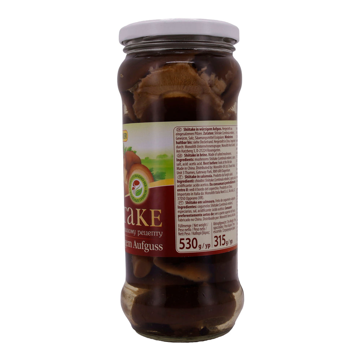Shiitake Steinhauer | In würzigem Aufguss | Exotisch, asiatisch | 530 g STEINHAUER