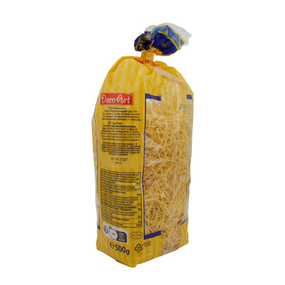 Nudeln DomArt | Soepnoedel | Fijne eiernoedels van harde tarwegries | 500 g