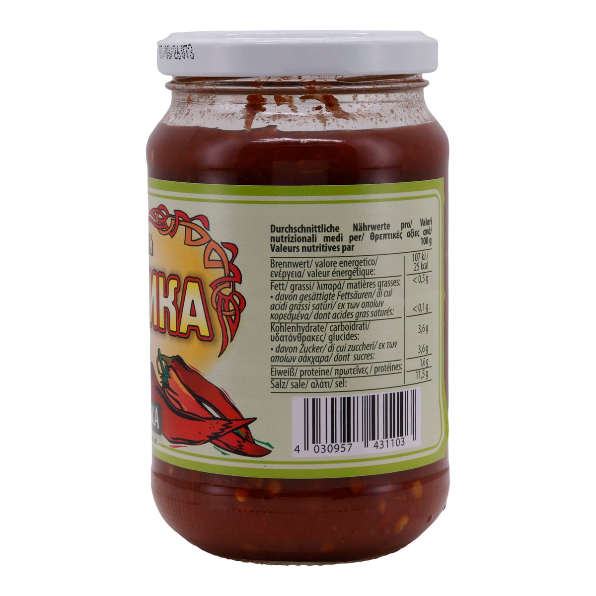 Paprikapaste Zakuska | Adjika | Pikant, im Glas | 360 g MONOLITH