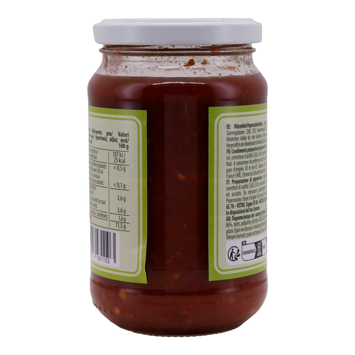 Paprikapaste Zakuska | Adjika | Pikant, im Glas | 360 g MONOLITH