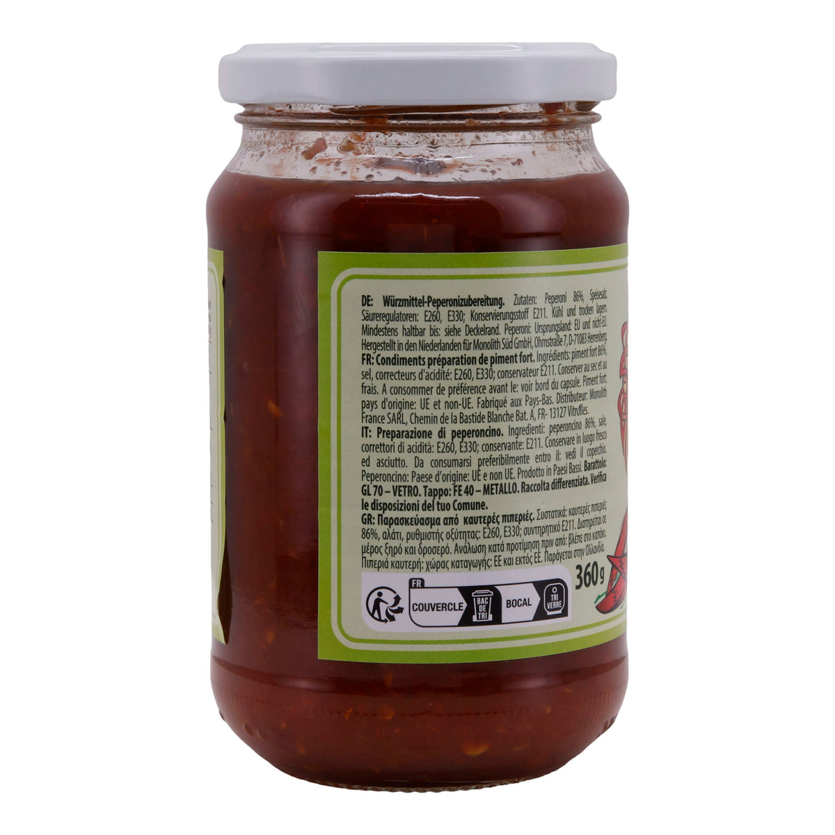 Paprikapaste Zakuska | Adjika | Pikant, im Glas | 360 g MONOLITH