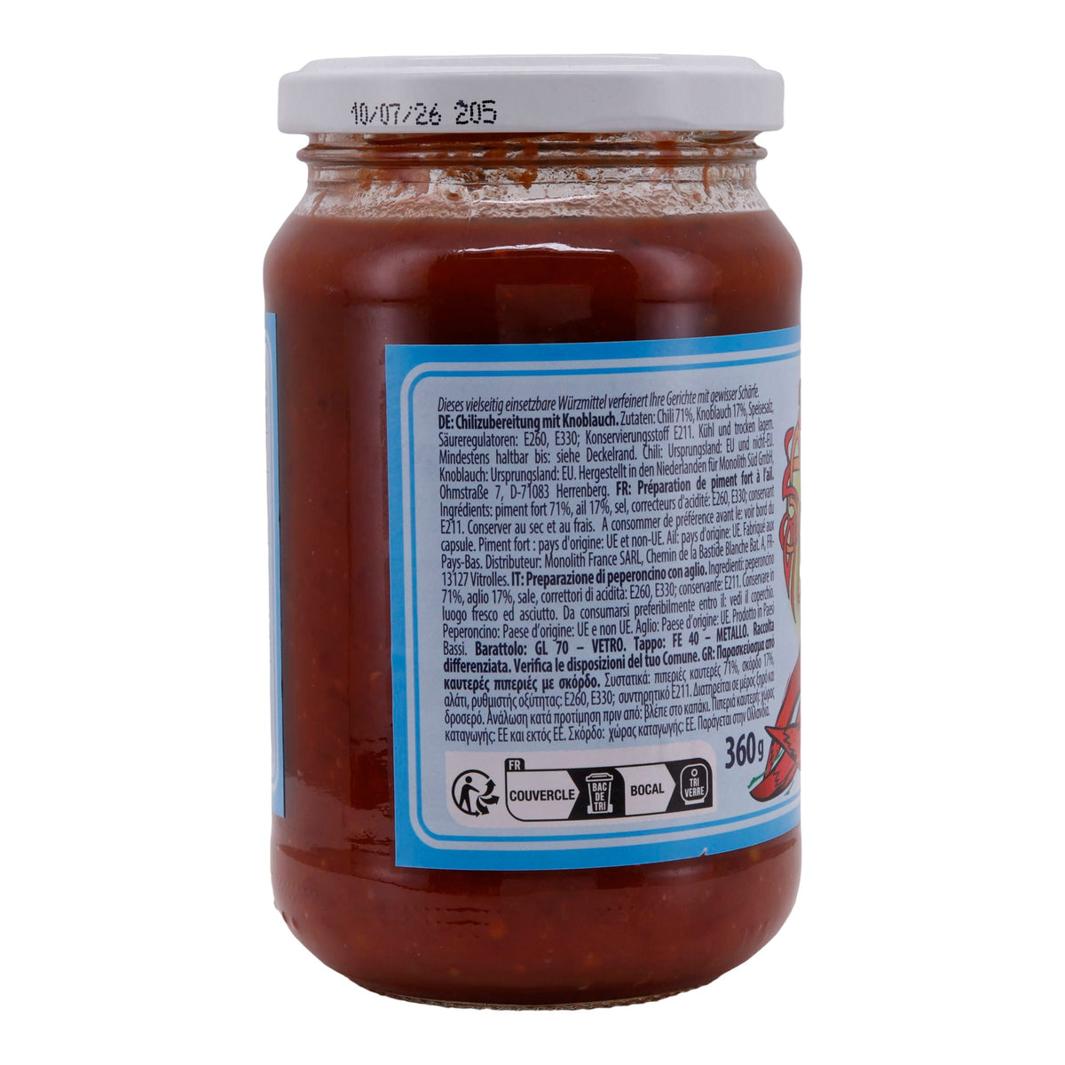 Adschika Sauce Zakuska | Georgische Chili-Knoblauch-Sauce | Würzig, im Glas | 360 g