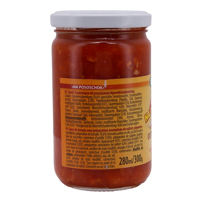 Tomatensauce Zakuska | Scharf mit Meerrettich | Intensiver Geschmack | 300 g