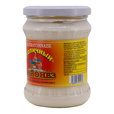 Salademayonaise Stolitschnij | Mayonaise in een pot | Romig, klassiek | 410 ml
