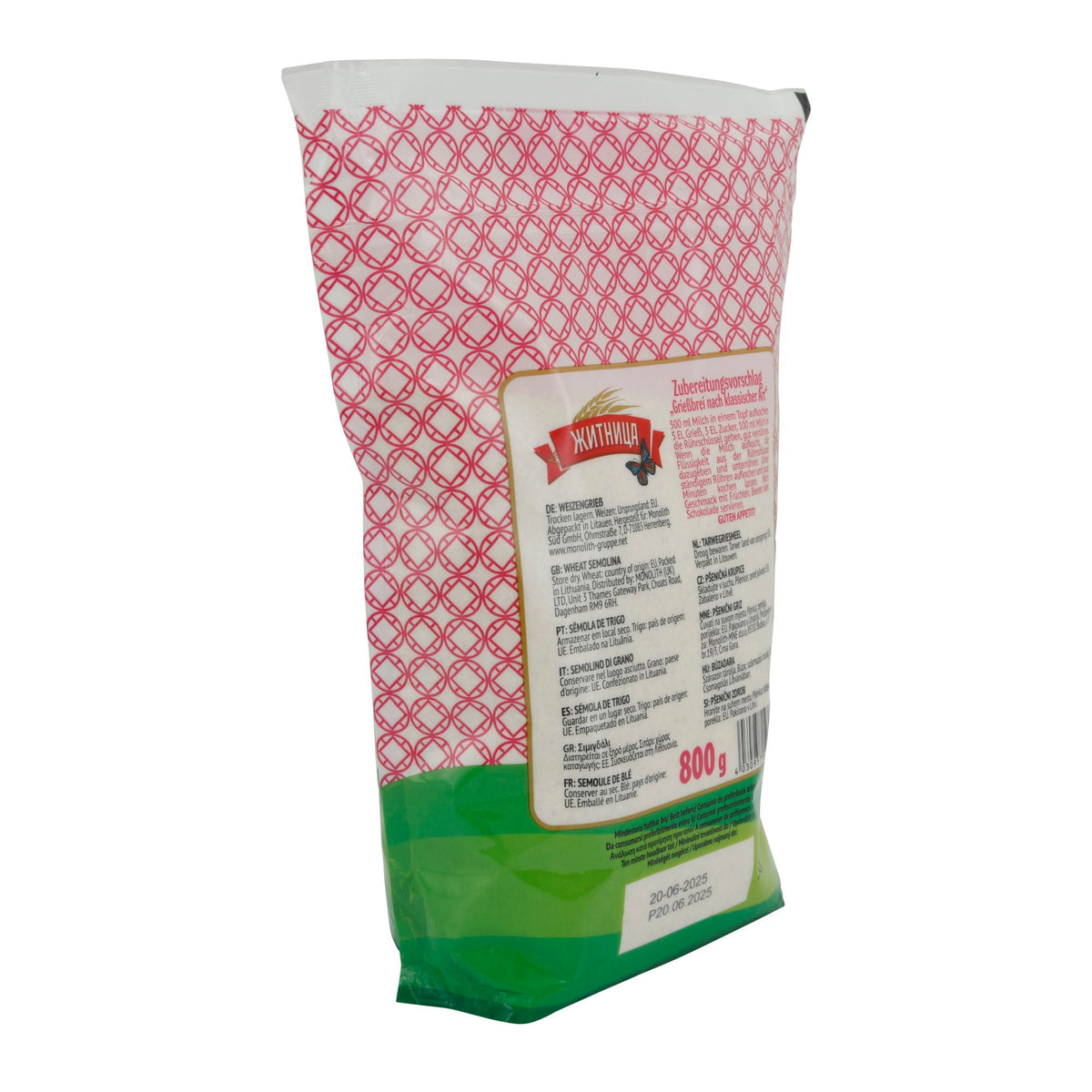 Weizengrieß Zhitnitsa | Hochwertig, für traditionelle und moderne Rezepte | 800 g Zhitnitsa