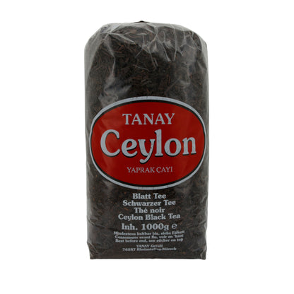 Blatttee Tanay | Ceylon Blatttee | Aromatisch, schwarzer Tee aus Sri Lanka | 1000 g