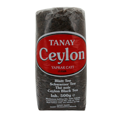 Blatttee Tanay | Ceylon Blatttee | Aromatisch, schwarzer Tee aus Sri Lanka | 500 g