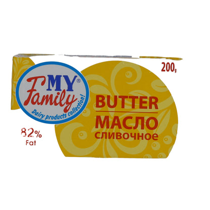 Butter My Family Butter | Reichhaltiger Buttergeschmack | Aus Litauen | 82 % Fett, 200 g