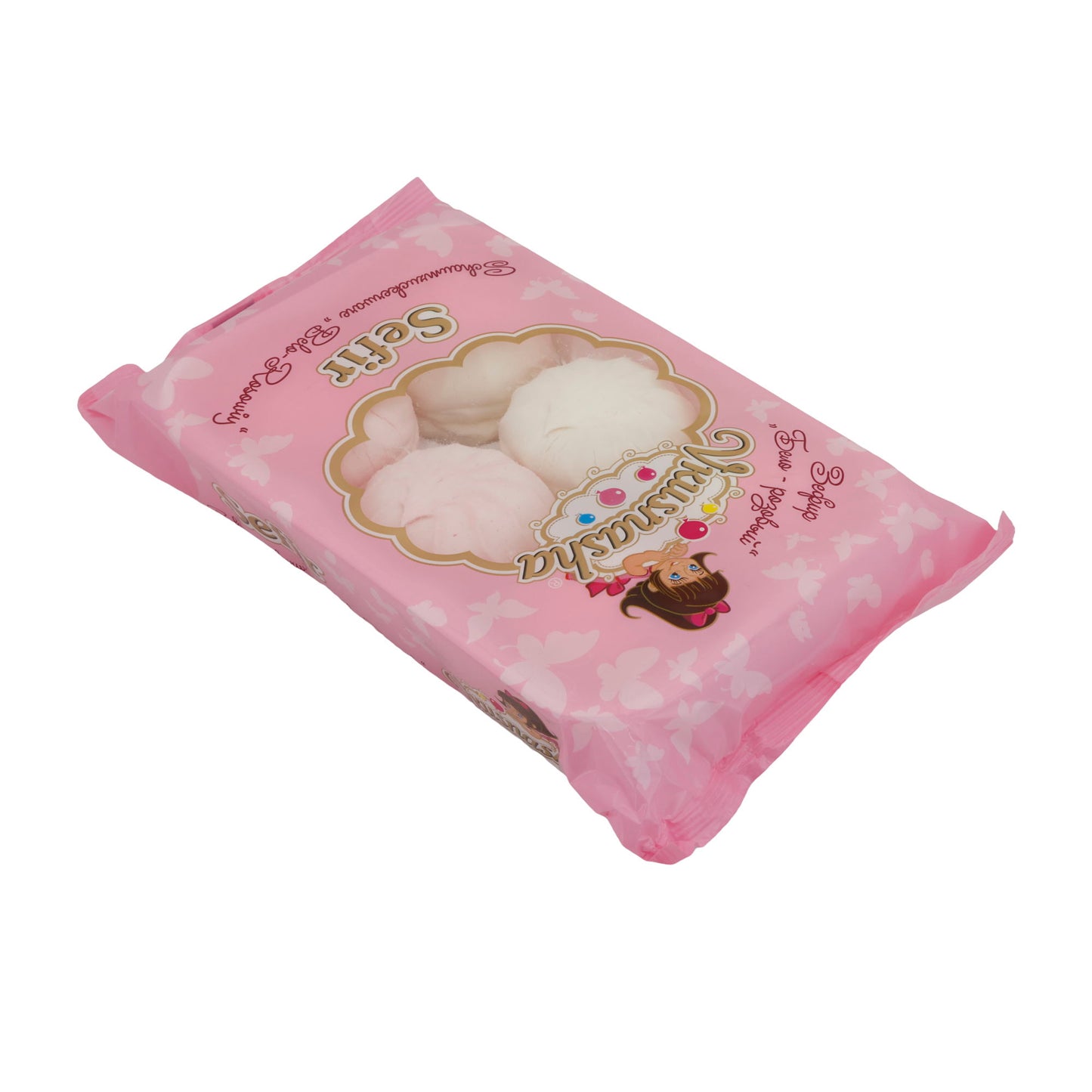 Schaumzuckerware Vkusnasha | Sefir | Bianco-rosa, dolce delizia | 350 g