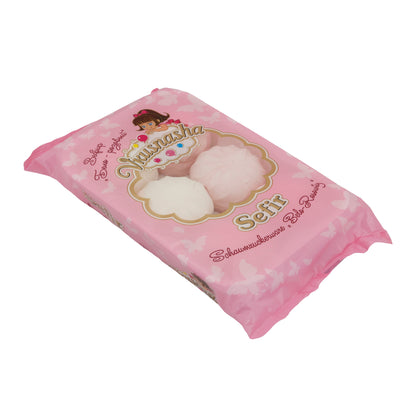 Schaumzuckerware Vkusnasha | Sefir | Bianco-rosa, dolce delizia | 350 g