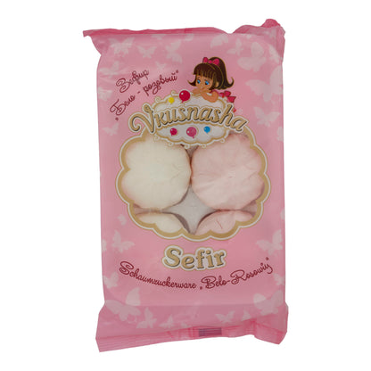 Schaumzuckerware Vkusnasha | Sefir | Bianco-rosa, dolce delizia | 350 g