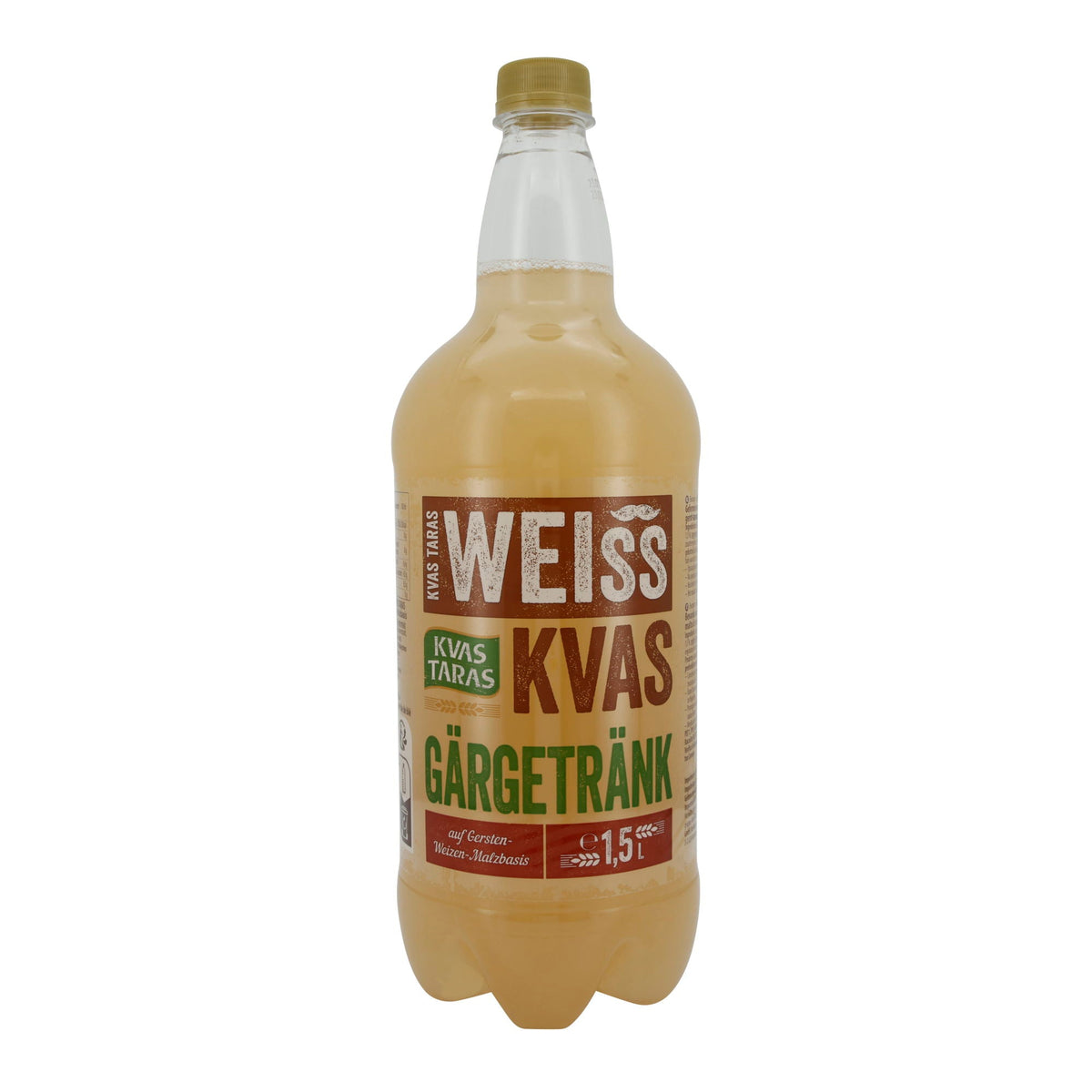 Erfrischendes Gärgetränk Kvas Taras | mit Gersten- und Weizenmalz | 1,5L